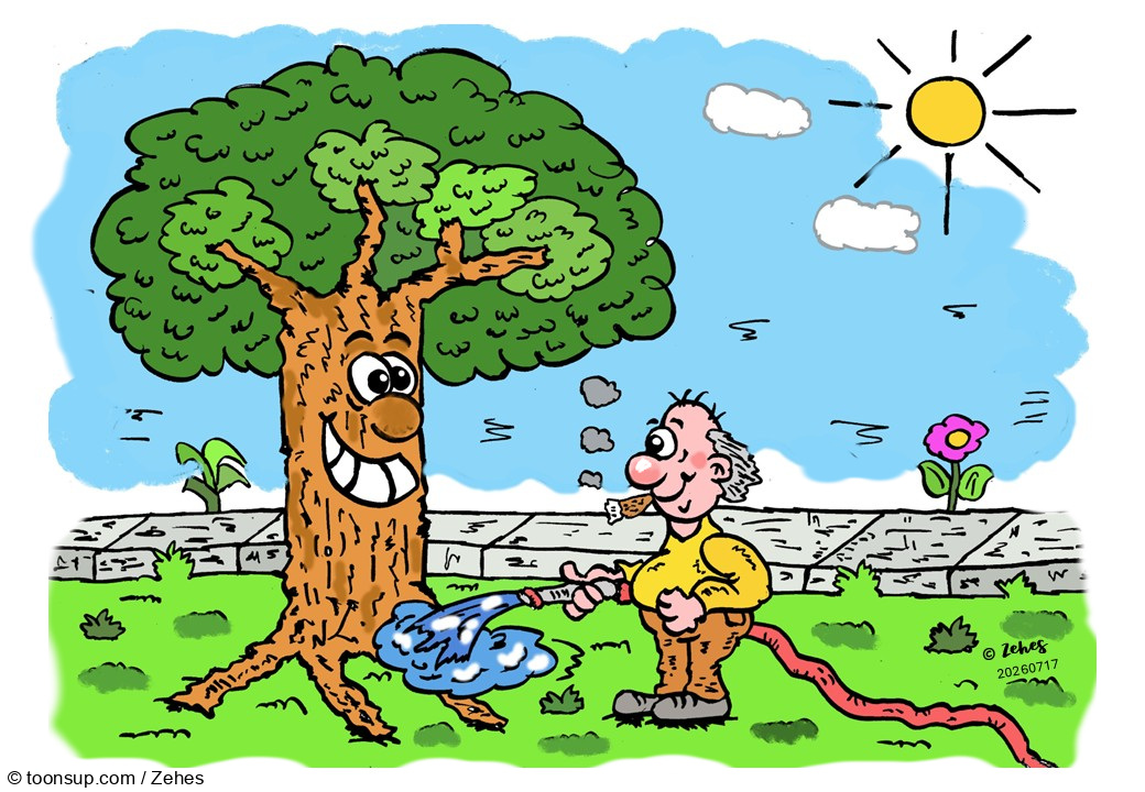 Cartoon: With a little help from a friend 1