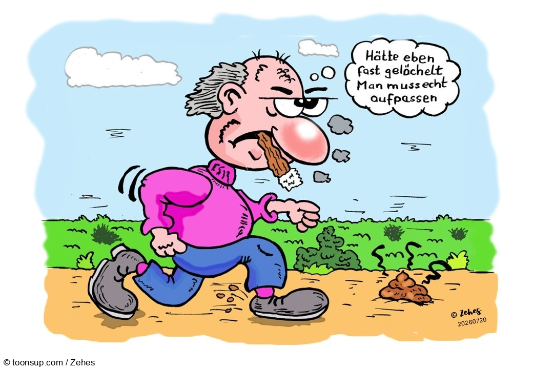 Cartoon: Gerade noch aufgepasst 1
