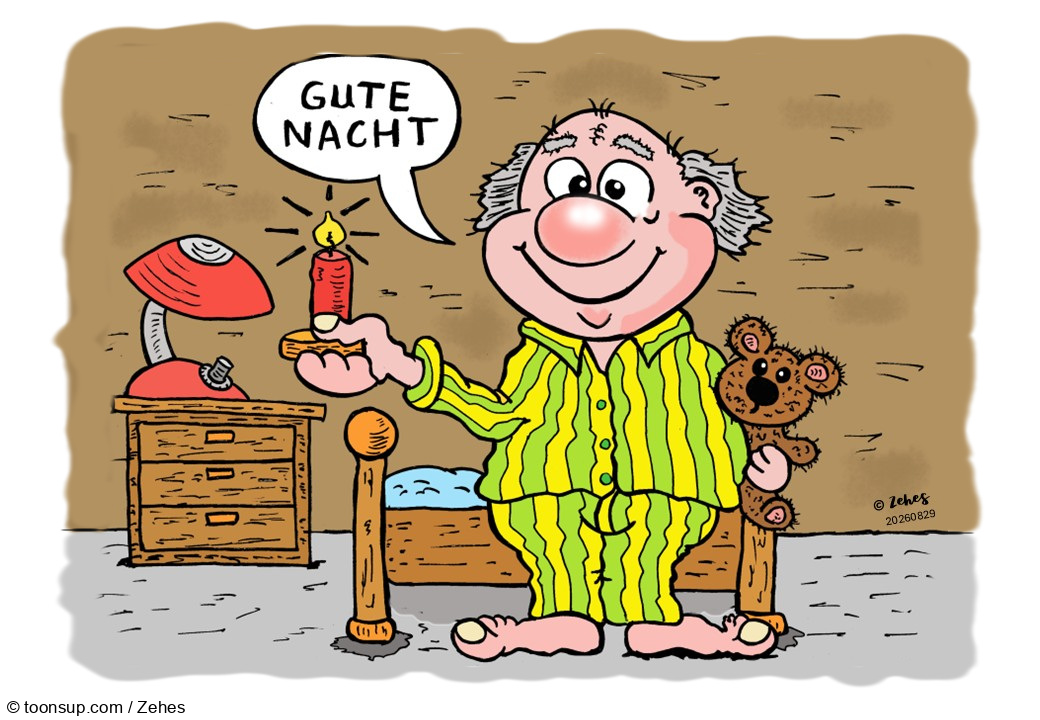 Cartoon: Gute   Nacht 1