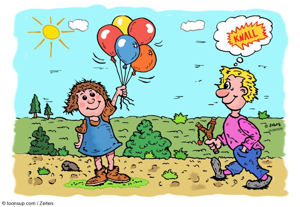 Cartoon: ein Gedanke 1