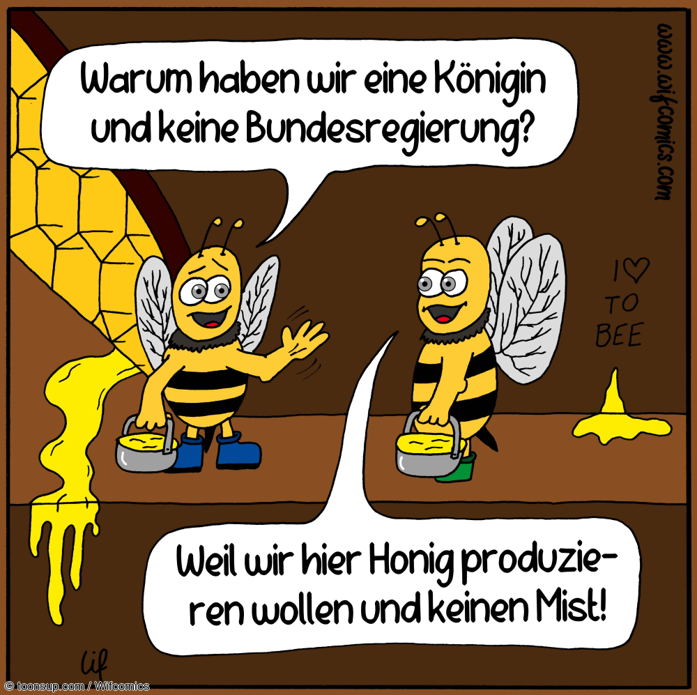 Cartoon: Honigregierung 1