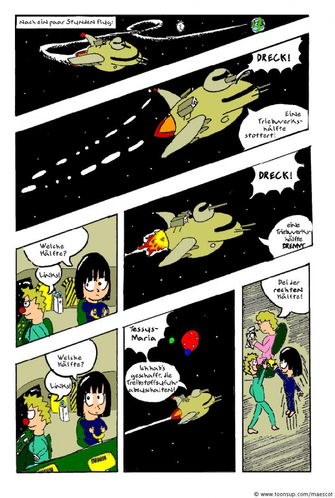 Comic: Der Schlafanzug Boy 357 - Planet der Glibbermonsterzivilisation 3