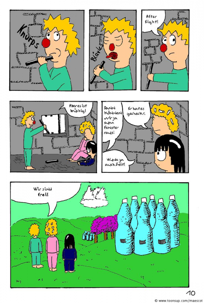 Comic: Der Schlafanzug Boy 357 - Planet der Glibbermonsterzivilisation 10