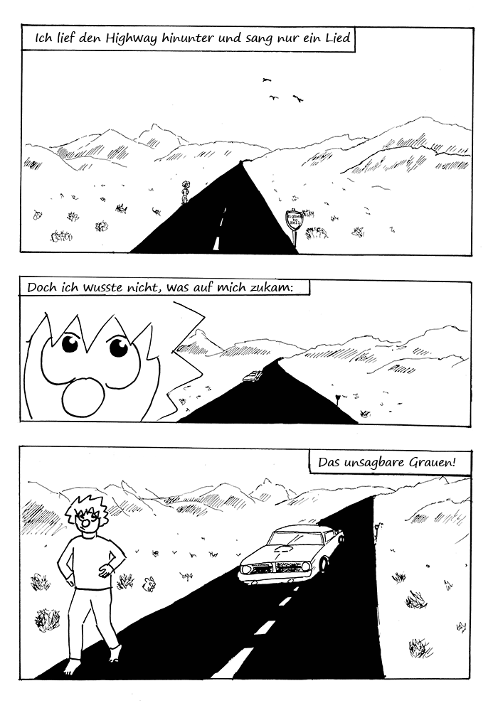 Comic: Der Schlafanzug-Boy im Tal der tausend Tode 1