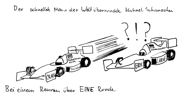 Cartoon: Michael Schumacher 1