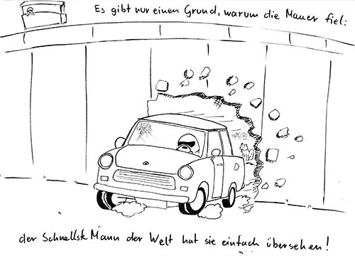 Cartoon: Der Grund für den Mauerfall 1