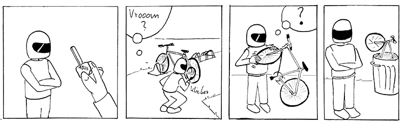 Comic: Der schnellste Mann und das Rad 1