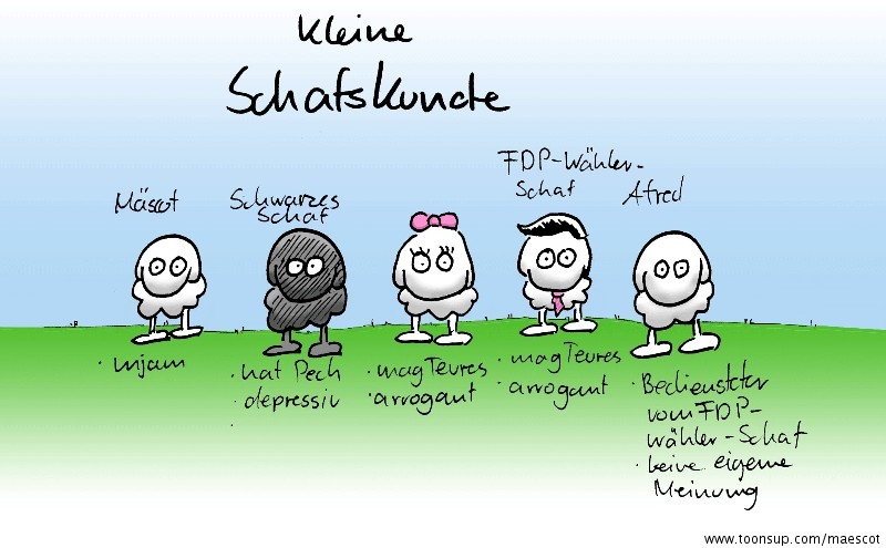 Concept Art / Character Design: Schafskunde 1
