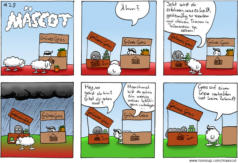 Comic: Grasverkauf  Mäscot #28 1