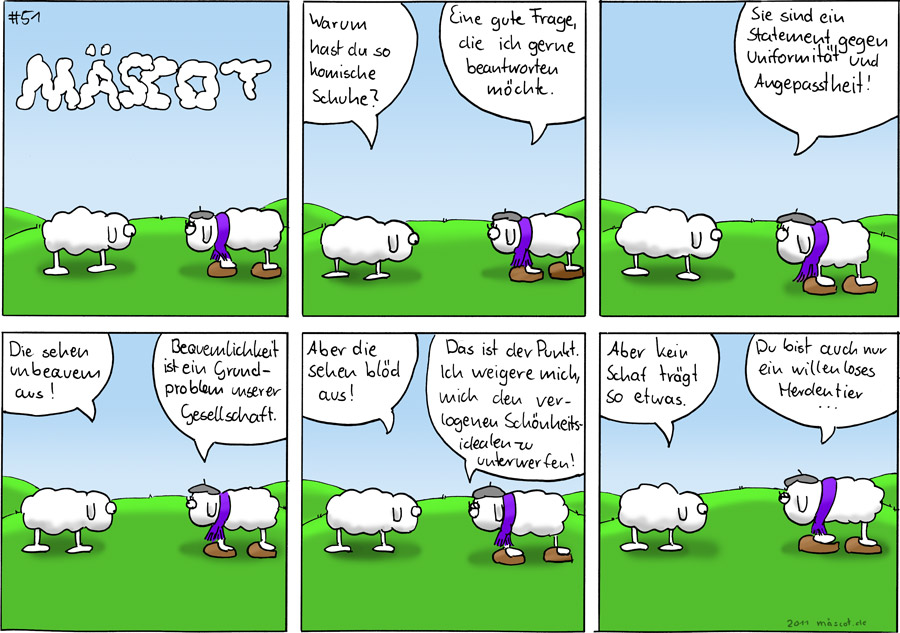 Comic: Bequem - Mäscot #51 1