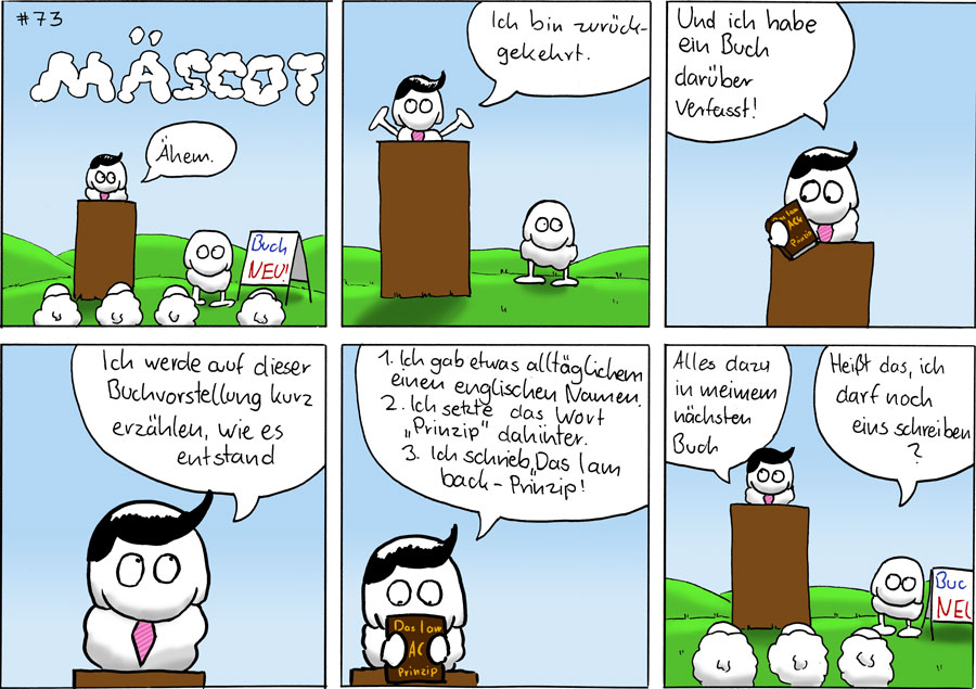 Comic: Buchvorstellung  Mäscot #73 1