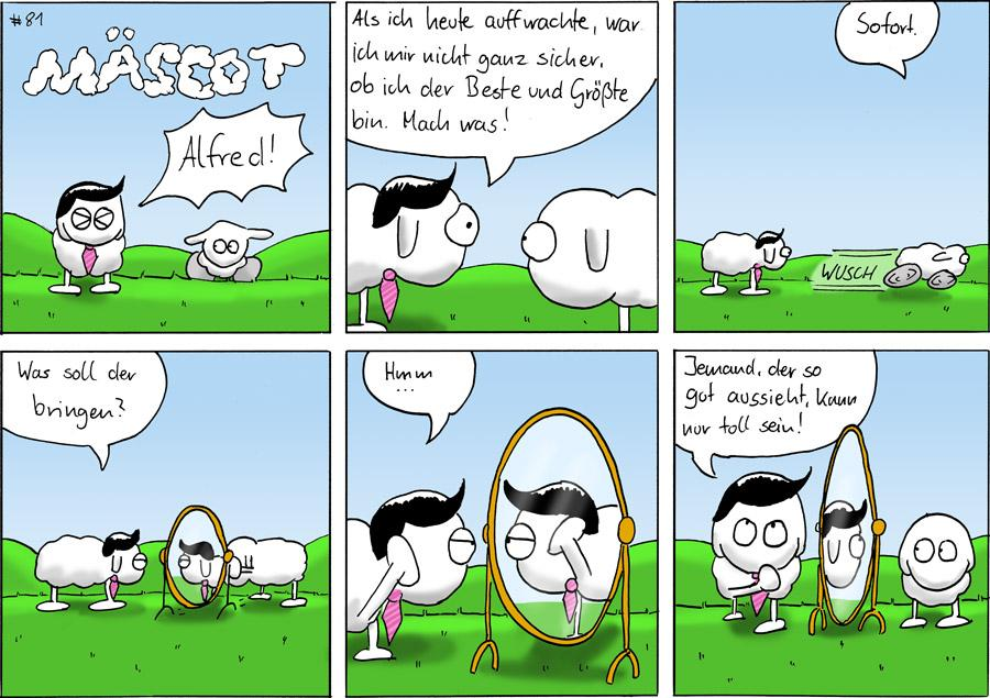 Cartoon: Selbstbewusstsein  Mäscot #81 1