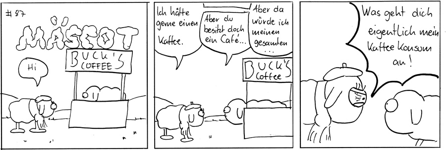 Cartoon: Konsum  Mäscot #85 1