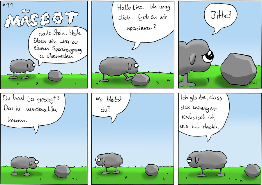 Comic: Spaziergang  Mäscot #91 1