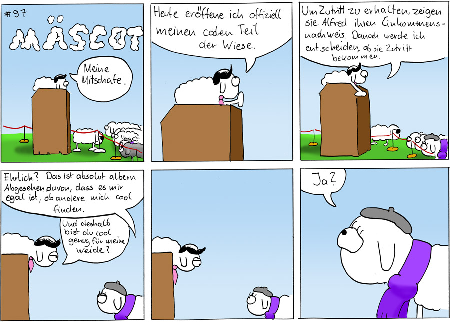 Comic: Einkommensnachweis  Mäscot #97 1