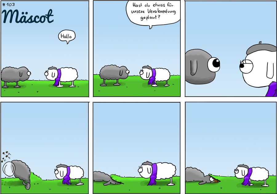 Comic: Schüchtern - Mäscot #103 1