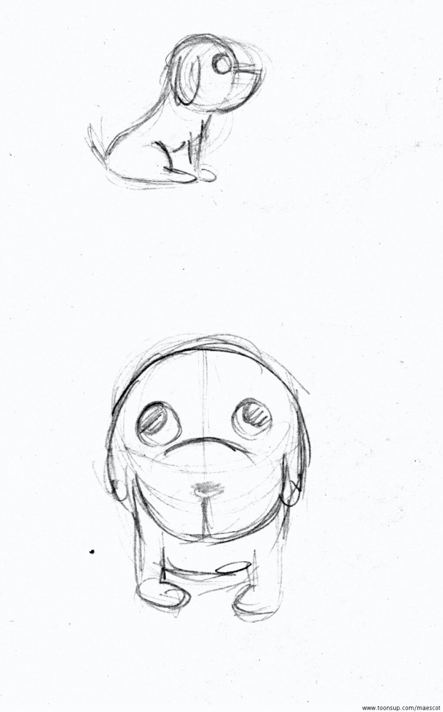 Concept Art / Character Design: Lou-Skizzen 1
