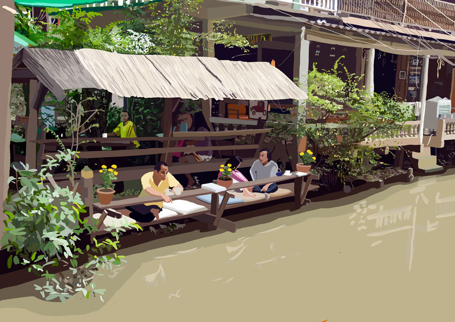 Illustration: Bar in Thailand 1
