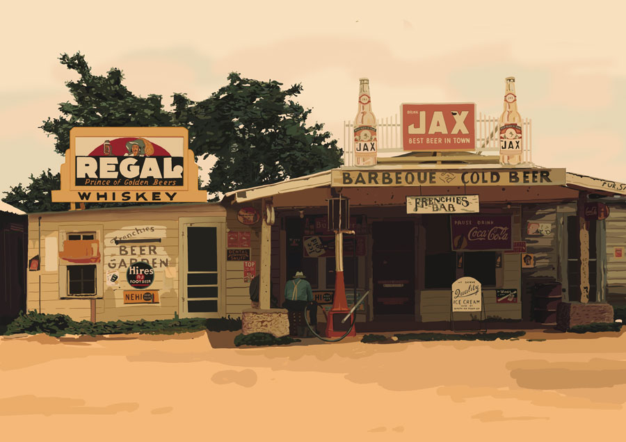 Illustration: Bar in Lousiana 1