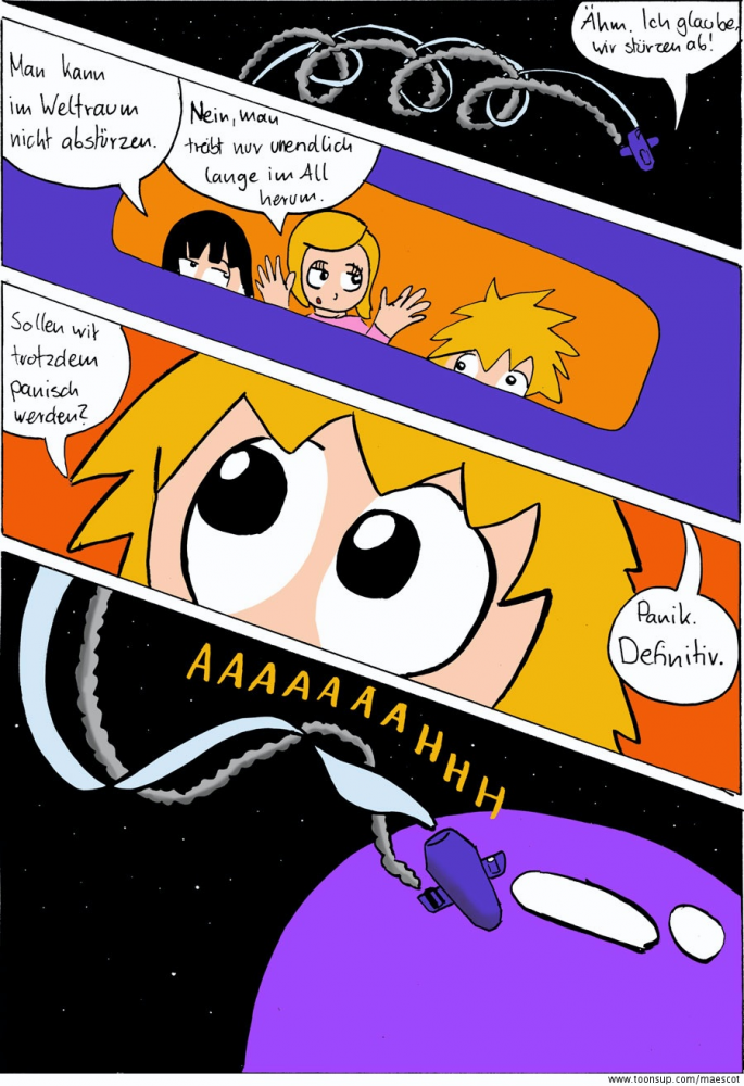 Comic: Der Schlafanzugboy im und die Glibbermonsterzivilisation. 4