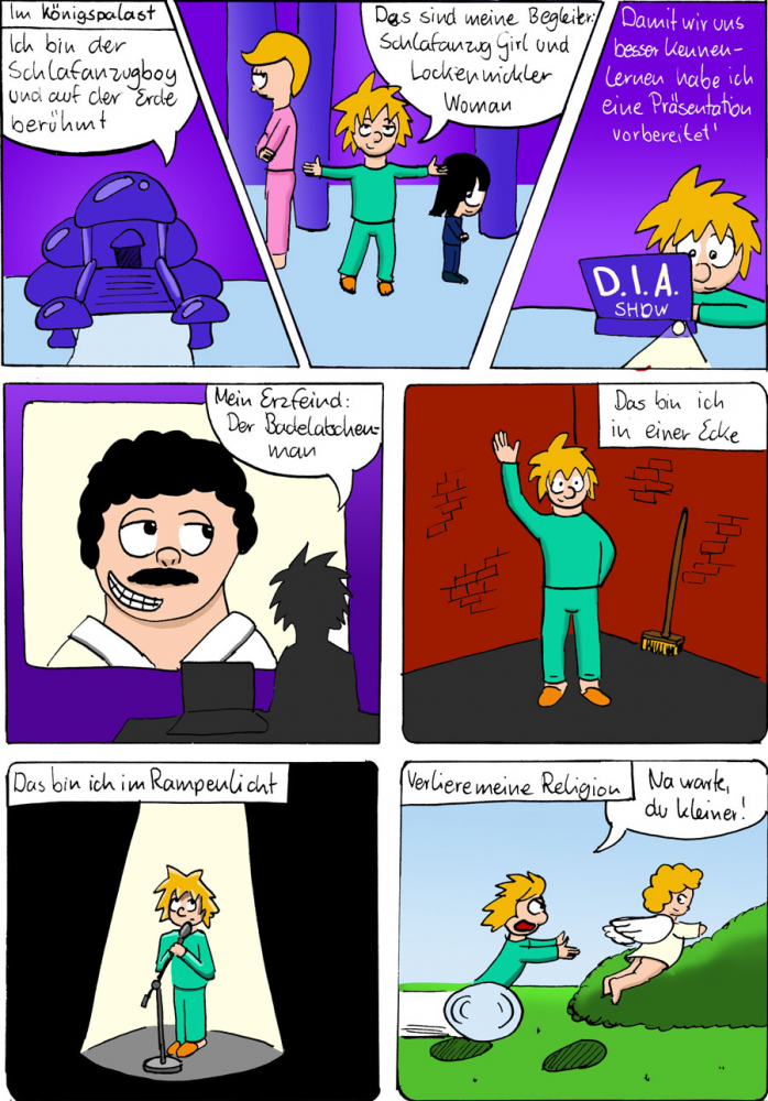 Comic: Der Schlafanzugboy im und die Glibbermonsterzivilisation. 7