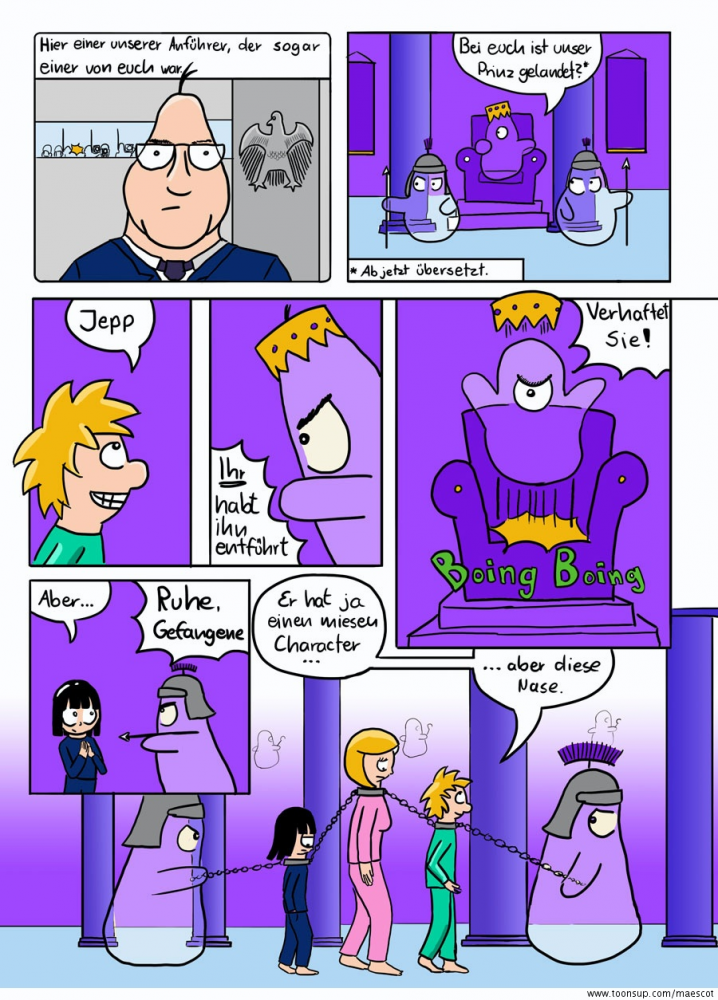 Comic: Der Schlafanzugboy im und die Glibbermonsterzivilisation. 8