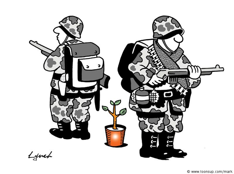 Cartoon: the last tree on earth 1