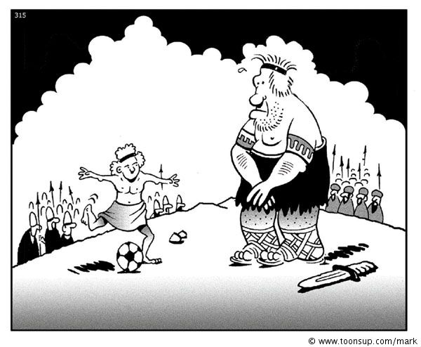 Cartoon: David VS Goliath 1