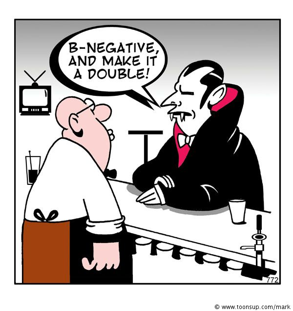 Cartoon: B-Negative 1