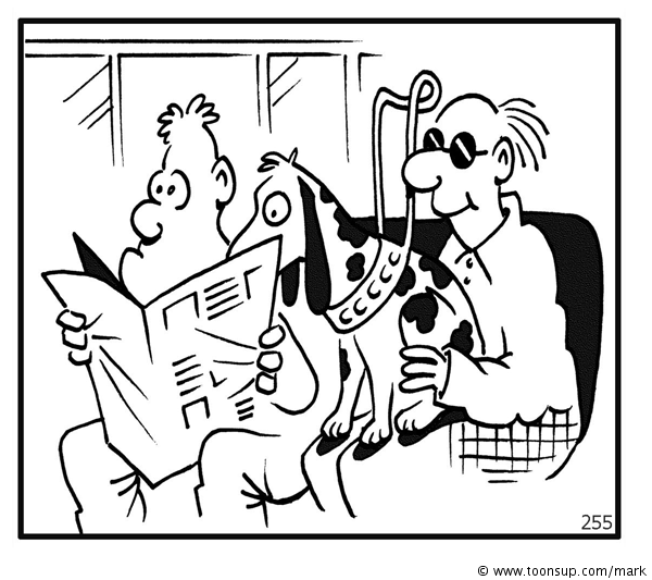 Cartoon: Guide Dog 1