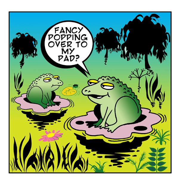 Cartoon: Popping over 1