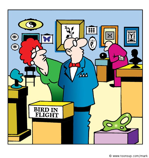 Cartoon: Bird in Flight 1