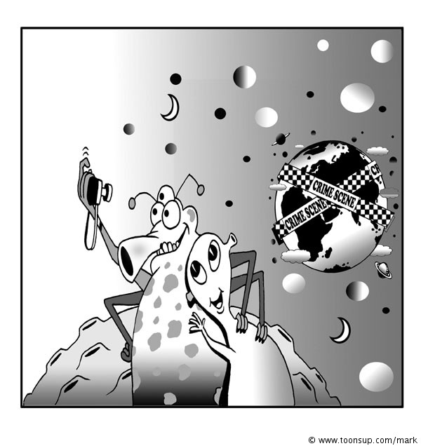 Cartoon: Crime Scene 2 1