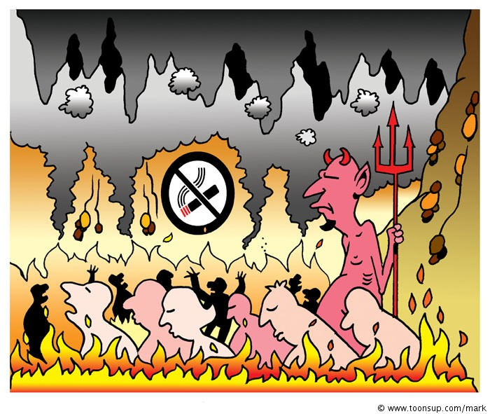 Cartoon: No Smoking! 1