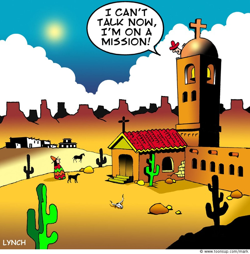 Cartoon: on a mission 1