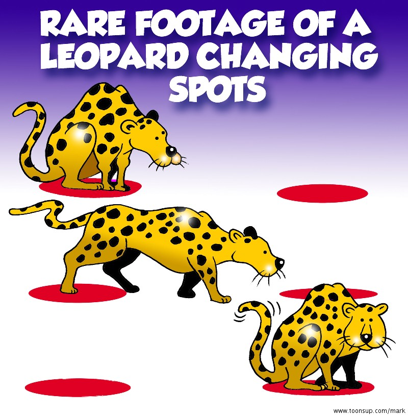 Cartoon: Leopard changes spots 1