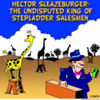 stepladder salesman