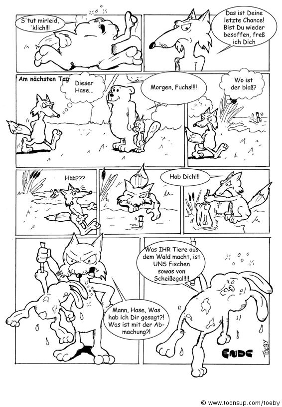 Comic: 'Die Tiere des Waldes' oder 'Party Animals' 3
