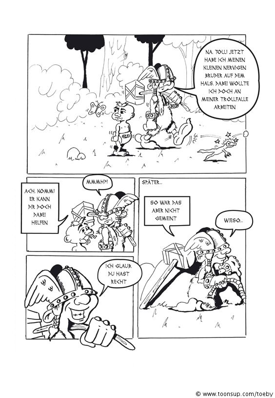 Comic: Der kleine Thor mit seinem großen Hammer 3 1