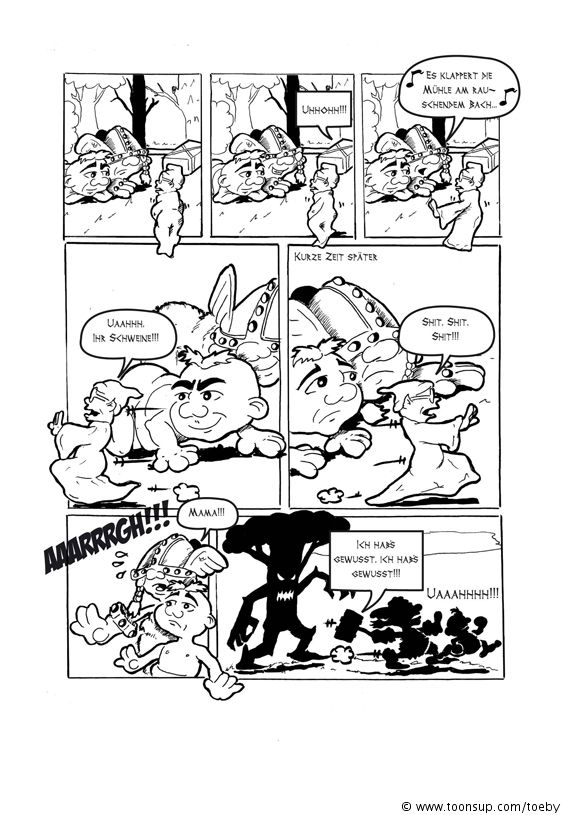 Comic: Der kleine Thor mit seinem großen Hammer 4 2