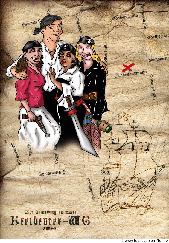 Illustration: Die Freibeuter-WG 1