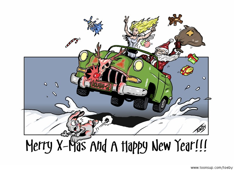 Illustration: Schöne Feiertage und guten Rutsch!!!! 1