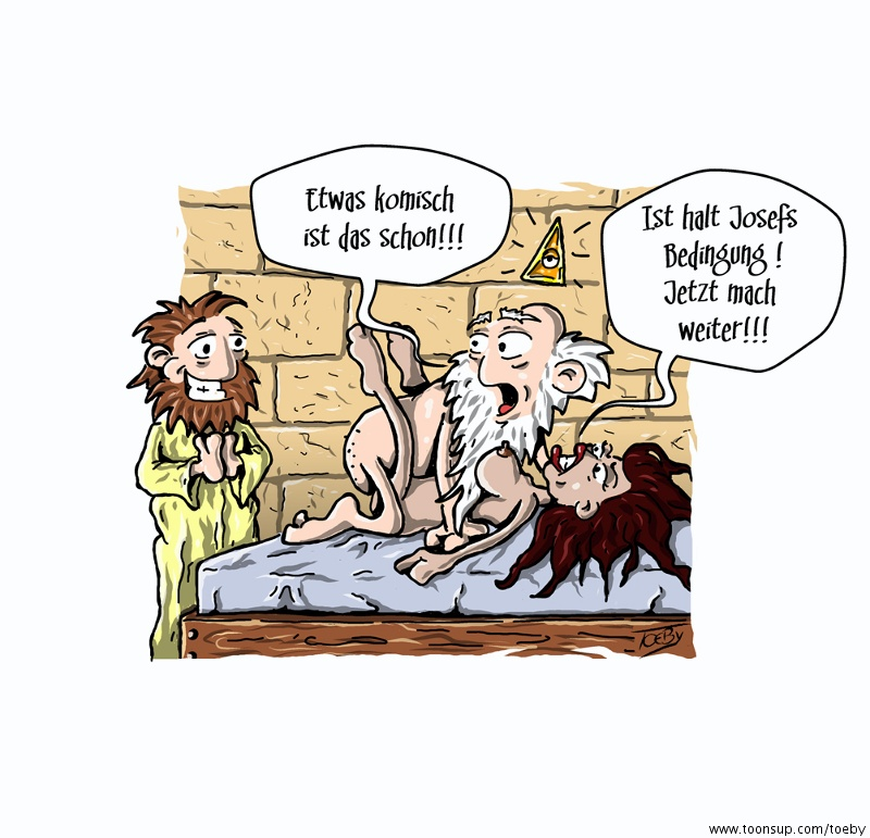 Cartoon: KLADDER-A-DATSCH: Die Empfängnis 1