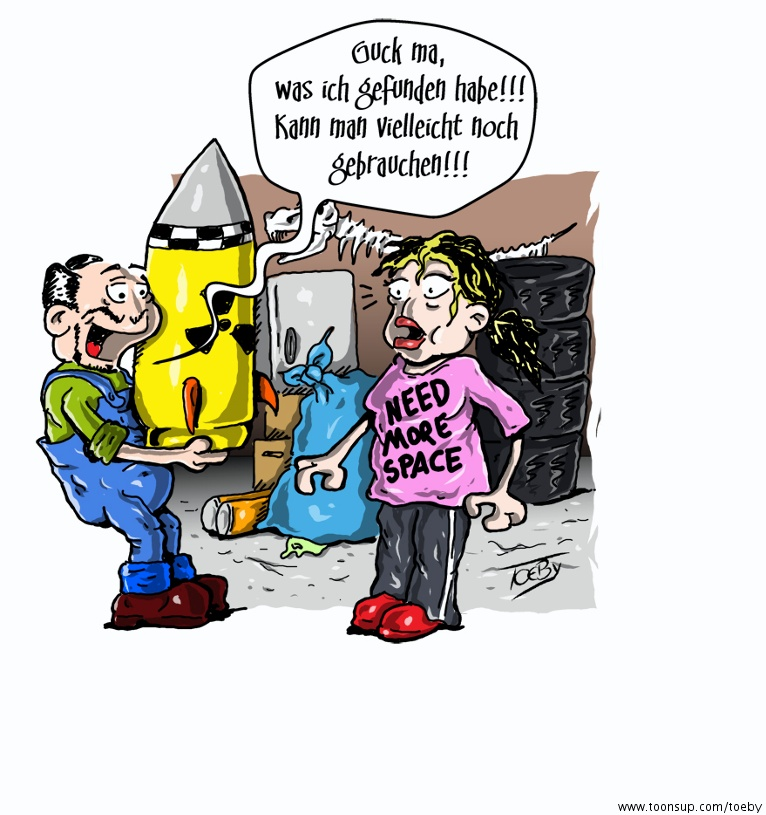 Cartoon: KLADDER-A-DATSCH: Messie's Life 1