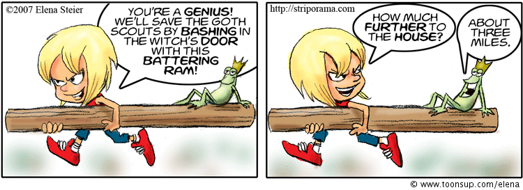 Cartoon: Lord of the Schunkel Goth Scout Sequence 1