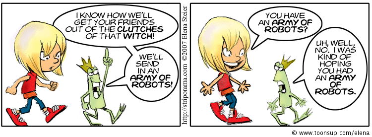 Cartoon: Lord of the Schunkel Goth Scout Sequence 1