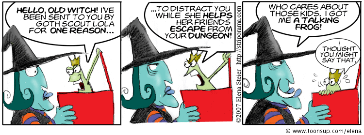 Cartoon: Lord of the Schunkel Goth Scout Sequence 1
