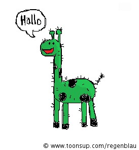 Illustration: eine Stachelgiraffe 1