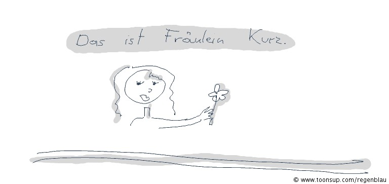 Comic: Fräulein Kurz 1