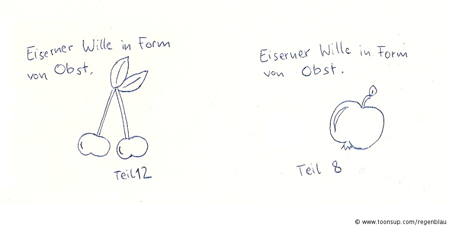 Cartoon: Eiserner Wille 1
